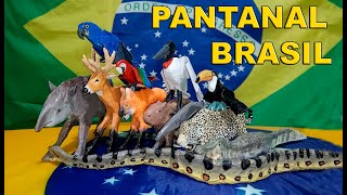 Animais de papelão do PANTANAL