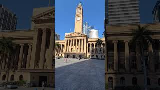 Riding through King George Square, Brisbane, QLD