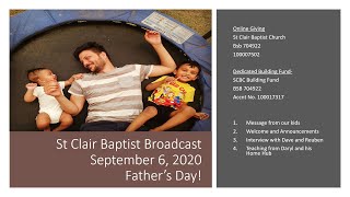 St Clair Baptist Church Father's Day Service