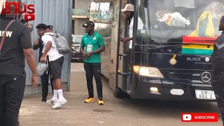 Video:💥 Kudus, Partey, & others in high spirit as Black Stars arrive at Baba Yara for Angola clash 💯