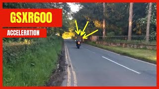 GSXR 600 Acceleration