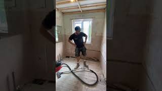 Bathroom rip out part 1. Getting ready for multi panel