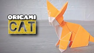 Origami Kucing Oren‼️#papercraft #origami #cat