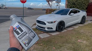 OIL CHANGE ON MY MUSTANG! (7,000 MILES LATER)