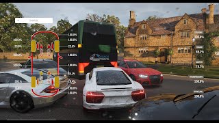 Crash and Damage Test 2016 AUDI R8 V10 PLUS - FORZA HORIZON 4 - | Logitech g29 game play