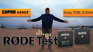 GOPRO vs SONY  с радиомикрофоном RODE Wireless Go