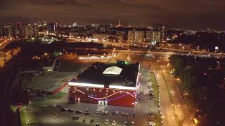 Аэросъемка | Ночь Москва | Night Moscow | Drone footage