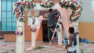 how to make flower decoration.Wedding decoration.6282718309