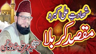 شھادت علی اکبر و مقصد کربلا || حضرت مولانا سید عمر علی شاہ کاظمی| New Bayan 2022