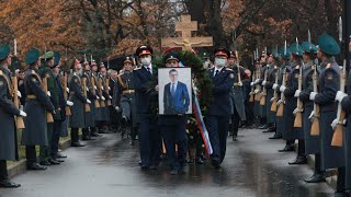 Soviet-Russian anthem and Ballad of a Soldier | Funeral of Vladimir Markin(14 October 2021)