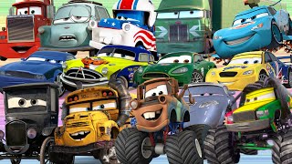 Looking For Disney Cars Lightning McQueen, Wrong Head Disney Cars, Doc Hudson, Sally Carrera, Meter