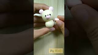 Cutie Teddy Bear Clay Art | Diy Works #shorts #clayart #youtubeshorts