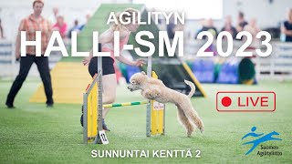 Agility halli-SM 2023 sunnuntai kenttä 2 hyppyradat