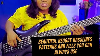 Beautiful reggae basslines patterns and fills you can always use