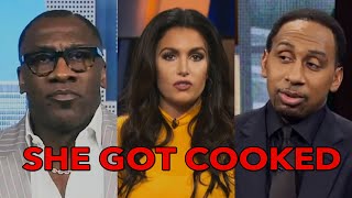 Stephen A Smith & Shannon Sharpe Completely Annihilate The Hell Out of Molly Qerim Lies