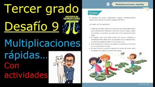 ✅TERCER GRADO 👉DESAFÍO 9 MULTIPLICACIONES RÁPIDAS✔️