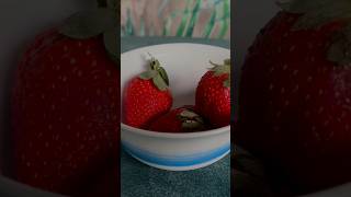 Making a Strawberry & Honey Face Mask #shorts #viral