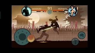 SHADOW FIGHT 2 ANDROID GAME Play.  MONKEY MAN VS SHADOW FIGHT.