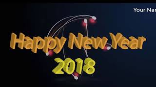 Template of Greeting Video-Happy New Year 2018