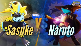 Ultimate Battle of Zeraora&Lucario 💥|| Sasuke vs Naruto|| Pokemon unite