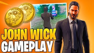 NEW SKIN JOHN WICK 3 Fortnite Gameplay! (Fortnite Free Skins)