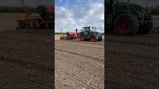 Fendt 724 maize drilling with Vaderstad tempo #agriculture #farming #fendt