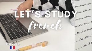 Study French with me | study vlog