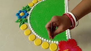 Ganesh Chaturthi Rangoli Designs/Ganapati Rangoli Designs/Simple Ganesh Chaturthi Rangoli Designs