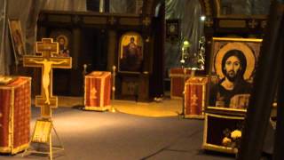 The interior of the big mystical church of St.Sava ; Belgrade,Serbia,Europe