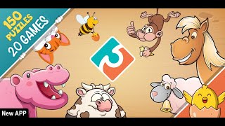 Animal Puzzles & Games for Kids