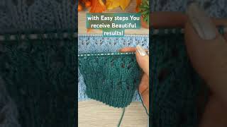 Easy Knitting Pattern! #knitting #crochet #knittingpatterns #knittingwithsubtitles