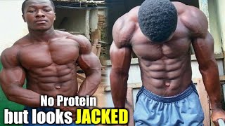 African Bodybuilder Look JACKED - What do African bodybuilder eat? #workout #gymworkout #gym