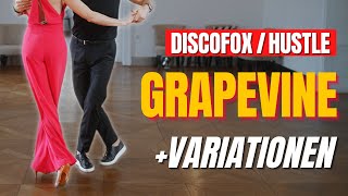 Discofox/Hustle: eine coole Footwork Kombination - GRAPEVINE!