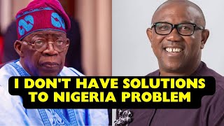 Tinubu Admit There Is Hardship In Nigeria And He Can't Proffer Solutions