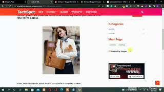 TechSpot Responsive Blog & Magazine Blogger Template like pro | Earning Money | part#8 #earningmoney