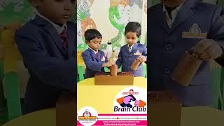 Marvelous Monday #Einstein kids brain  club #brain gym activity # Pre.KG kids #match the cylinder