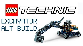 Lego Technic Excavator Alt-build for dump truck review