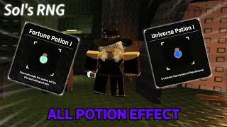 Tác Dụng Của Toàn Bộ Potion Trong Sol's RNG