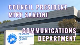 Council President Mike Sareini highlights Dearborn's Communication Department