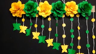 Wow!! Paper Flower  Jhumar design// DIY  Paper  craft// Beautiful paper flower wall hanging