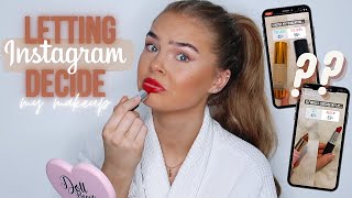 LETTING MY INSTAGRAM FOLLOWERS DECIDE MY MAKEUP | THEY DID ME DIRTY & I LOOK LIKE A CLOWN