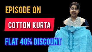 COTTON KURTA | Chaitra Chamak SALE | Get FLAT 40% Discount Till 14th April 2024