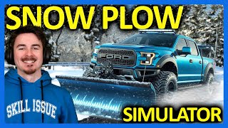 I Plowed Snowy Highways and Made HUGE Money in Snow Plowing Sim