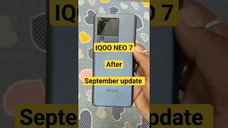 IQOO NEO 7 network issue after September update 😭❌