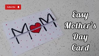 😍 Cute Mother's Day Card Idea || Mother's Day 2024 || No Glue No Scissors ||@MuntahaImaginativeCraft.. #mothersday