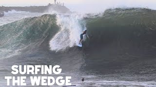 SURFING THE WEDGE HUGE WAVES SEPTEMBER 4TH 2023