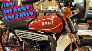 1980 Yamaha GT80 WIRING Repairs Lights HORN Turn Signals and MORE !