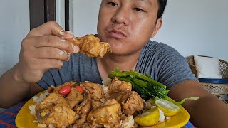 Naga Mukbang||Delicious Chicken Curry||Two Dallay, With Rice....