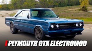 Plymouth GTX Electromod Ditches V8 For Charger Daytona's Electric Motor