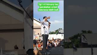 Tgl 14 February hari perubahan untuk Indonesia lebih baik ll kampanye akbar purwakarta